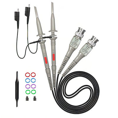 P6100 BNC Tester Tool Oscilloscope Probe Kit 100MHz 1X 10X Klip 2 Parça Set