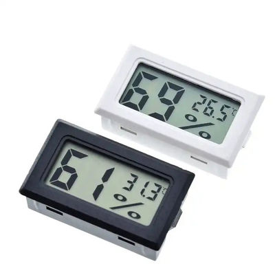 İç Mekan Mini LCD Dijital Termo Higrometre 2 DC 1.5V LR44 düğme pil