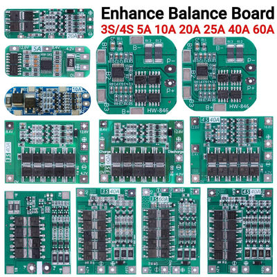 3S 4S 25A 40A 60A BMS Pil Koruma Kartı Li-ion Pil Şarj Kartı