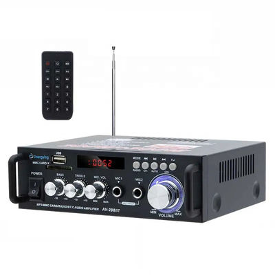 Kablosuz BT 2.0 ve HIFI Ses Kalitesi ile 120W LDZS AV-298BT Stereo Ses Güçlendirici