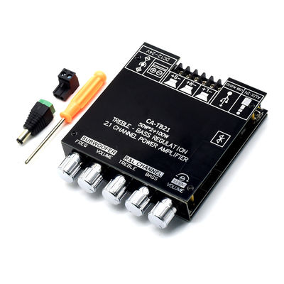 CA-TB21 2.1 Kanal BT Subwoofer Amplifier Ses Kartı 2*50W+100W 12-24V AMP