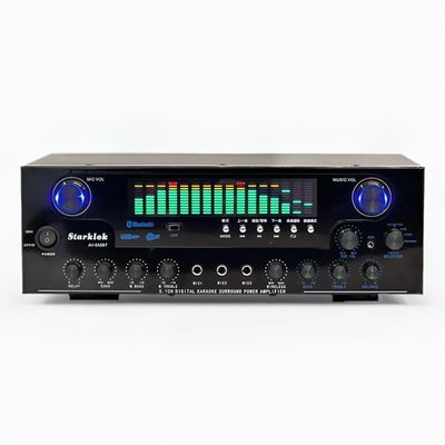 AV-555BT Profesyonel 5.1 Kanal Dinamik Spektrum Amplifikatör 600W Yüksek Güçlü Metal Konstrüksiyonlu Ev Sineması Subwoofer'ı