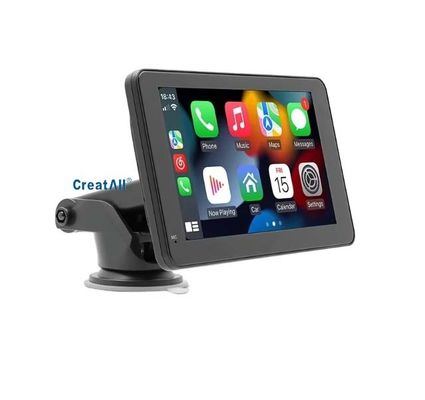 Creatall 7 Inch taşınabilir araba MP5 çalar bluetooth elsiz kablolu / kablosuz CarPlay & Android Otomatik Stereo Audio WAV MP3