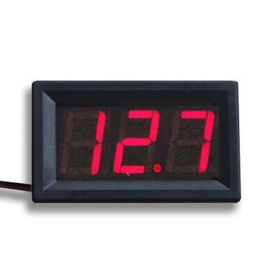 Two-Cable LED Digital Voltmeter Head 0.36-Inch LCD Display DC4.5V-30.0V Range Reverse Connection Electronic Components
