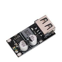 DC-DC Buck Dönüştürücü Şarj Adım Aşağı Modülü 6-32V 9V 12V 24V Hızlı Hızlı Şarj Kartı Çift USB QC3.0 QC2.0