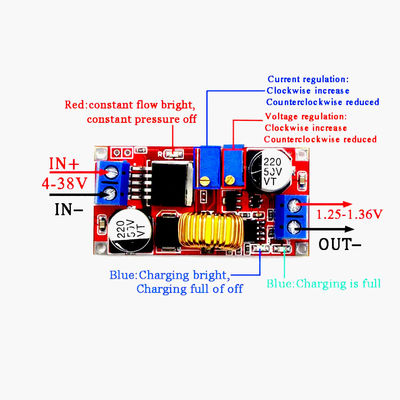 Büyük Akım 5A Sabit Akım Sabit Gerilim LED Sürücüler Lityum Pil Şarj XL4015 Modülü