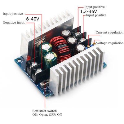 DC 300W 20A Sabit Adım Aşağı Dönüştürücü Gerilim Buck Akım Kaynağı Güç Kaynağı Modülü
