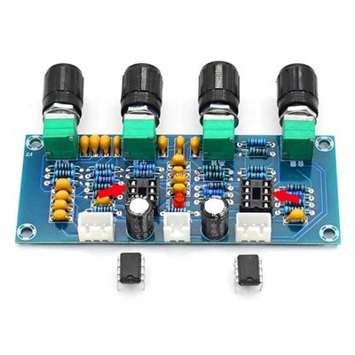NE5532 Amplifier Audio Module Class D DC12V-24V Giriş ve Alt Bass Ses Düzenleme ile Dijital Amplifier