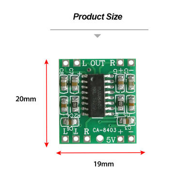 2x3W çıkış ve 5V DC Güç Sınıfı D Dijital Güç Amplifier Kartı ile Ultra Küçük 20x19mm Ses Amplifier Modülü