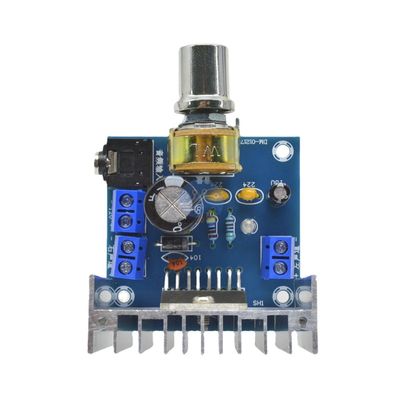 TD7297A Güçlendirici Ses Modülü D Sınıfı Güçlendirici Kartı DC 9-15V 15W*2 Gelişmiş Radyatörlü Stereo