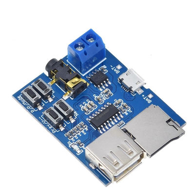 2W Mono Amplifier TF Kartı ve 3.7V Lityum Pil Ses Oynatıcı Modülü için U Disk Oynatma Modülü ile MP3 Dekoder Kartı