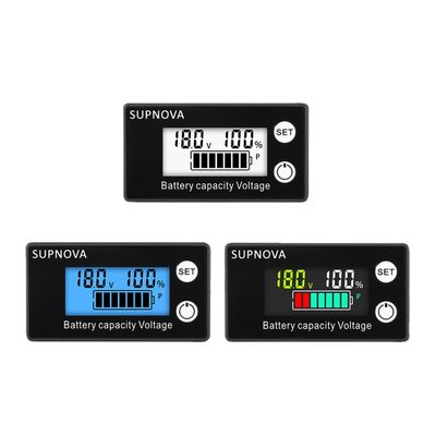 Kurşun Asit Dijital Ampermetre Voltmetre Motosiklet Volt Ölçer 12V-84V