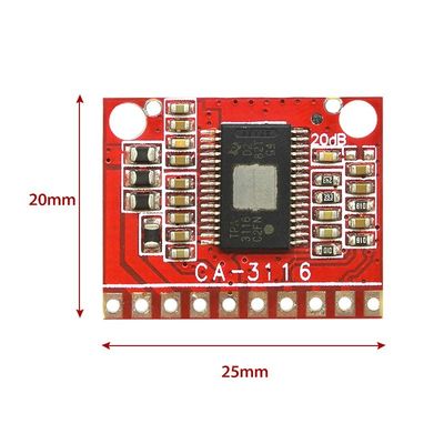 TPA3116 Güçlendirici Modülü 50W Çift Kanal Dijital Güç Güçlendirici Kartı DC 8V ~ 24V ve POP Gürültüsü Yok