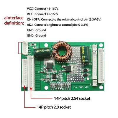 CA-366 Led Sürücü PCB Kartı 26&quot;-55&quot;, 19V güç kaynağı ile