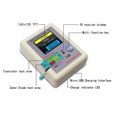 MOS / PNP / NPN TC1 Diyot Triyot İçin Transistör Test Cihazı Multimetre