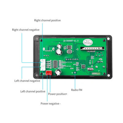ICCS8673E 80W MP3 Dekoder DC 5V-26V Bluetooth Ses Modülü Kurulu Güç Amplifikatörü Sistemi