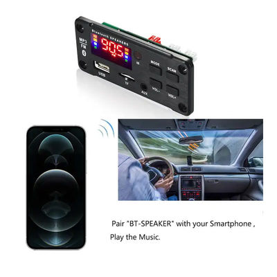 2x25W 50W MP3 Çalar Bluetooth Ses Modülü Kurulu Uzaktan Kumanda Kablosuz Ses Sistemi