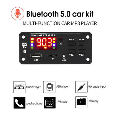2x25W 50W MP3 Çalar Bluetooth Ses Modülü Kurulu Uzaktan Kumanda Kablosuz Ses Sistemi