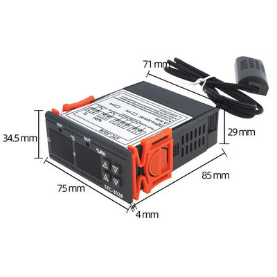 STC-3028 AC 220V DC 12V-24V Nem Sıcaklık Kontrol Cihazı Çift Güç İzleme Cihazı