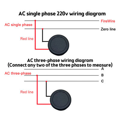 DC 4-100V AC 50-500V Dijital Ampermetre Voltmetre İki Telli Otomotiv