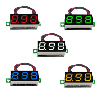 LED Dijital Ampermetre Voltmetre Gerilim Akım Ölçer 0,28/0,36/0,56 İnç