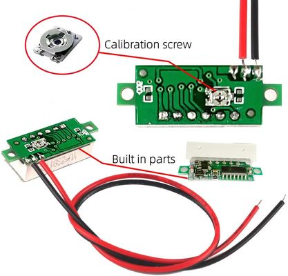 LED Dijital Ampermetre Voltmetre Gerilim Akım Ölçer 0,28/0,36/0,56 İnç