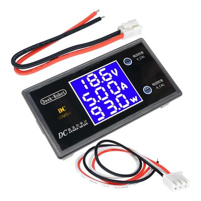 DC 0-100V 0-50V Voltmetre Ampermetre Wattmetre 5A 10A LCD Dijital