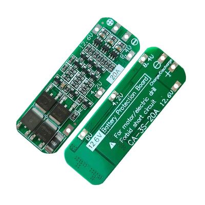 CA-3S-20A-E 11.1V 12V 12.6V BMS Pil Koruma Kartı Lityum 3s Bms Modülü