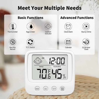 E0828S Işıklar Dijital Termometre Kontrol Cihazı 10%RH-99%RH Nem Ölçüm Aralığı