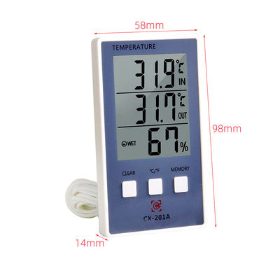 1.8F Doğruluk Sıcaklık Nem Ölçer C/F LCD Ekran Sensör Probu Hava İstasyonu