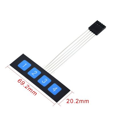 16 Anahtar Membran Değiştirici Klavye 4 * 4 Matrix Klavye DIY KIT için