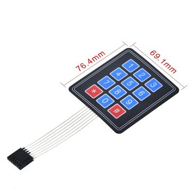 16 Anahtar Membran Değiştirici Klavye 4 * 4 Matrix Klavye DIY KIT için