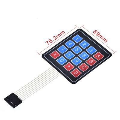 16 Anahtar Membran Değiştirici Klavye 4 * 4 Matrix Klavye DIY KIT için