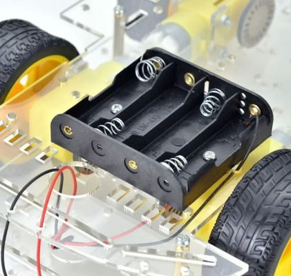 Daha Uzun Sürüm 4WD Akıllı Robot Araç Şasi Kit 4 Tekerlek Çift Katman