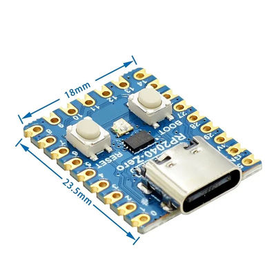 Raspberry Pi Mikrodenetleyicisi için RP2040-Sıfır PICO Gelişim Kurulu Modülü Çift çekirdekli Cortex M0+ İşlemci 2MB Flash