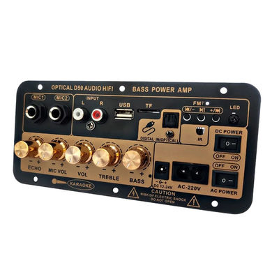 D50 Amplifier Board With Optical Audio Bluetooth AMP USB FM Radio TF Player DIY Audio Subwoofer Araç