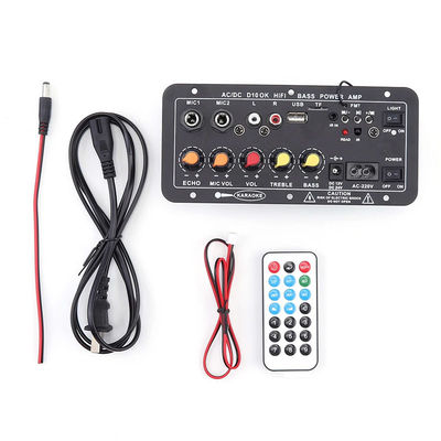 D10 12V 24V Subwoofer Dijital Güç Amplifier Board Kablosuz Ses Stereo BT 5.0 Çift Mikrofon Karaoke Amp Hoparlör Acc