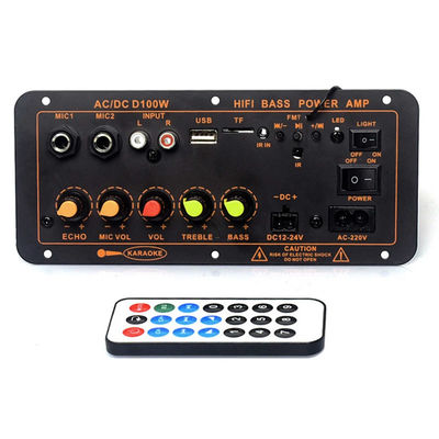 D100W Bluetooth 5.0 Güç Amplifier Board AC 220V DC 12-24V 5V Kablosuz Modül 8-12 Inç