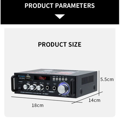 Kablosuz BT 2.0 ve HIFI Ses Kalitesi ile 120W LDZS AV-298BT Stereo Ses Güçlendirici