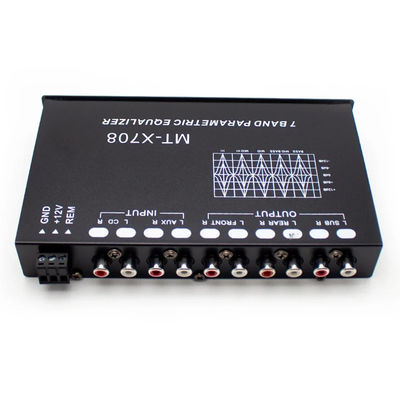24v Amplifier EQ5 Segment Aux Equalizer Araba Ses EQ Düzenleme Crossover
