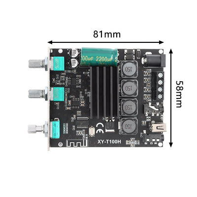 XY-T100H Bluetooth 5.0 Ses Amplifikatörü Kartı 100WX2, Sinilink-APP Kontrolü ve TPA3116D2 Stereo Dijital Güç ile