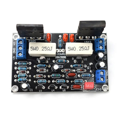 2SC5200+2SA1943 Hifi Ses Amplifikatör Kartı Mono Kanal 100W DC 35V Profesyonel Ses Sistemleri için