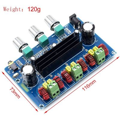 CA-3166B Bluetooth 5.0 Amplifier Board 2*50W+100W 2.1 Kanal TPA3116D2 DC12~24V Güç kaynağı ile