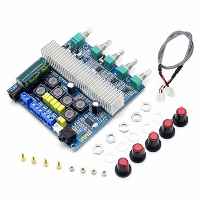 2.1 HiFi Güçlendirici 2*50W+100W çıkışlı ve DC12~24V güç kaynağı olan Bluetooth 5.0 Ses Kartı