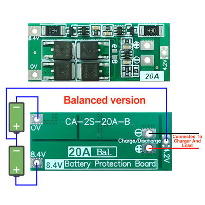 2S 20A 7.4V 8.4V 18650 Lityum Pil Koruma Kurulu Standart/Balance Diy Bms 18650 için