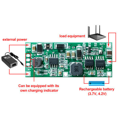 CA-912 18650 Lityum Pil UPS Voltaj Değiştiricisi Koruma Kurulu DC 5V 9V 12V Şarj Step Up Booster Modülü