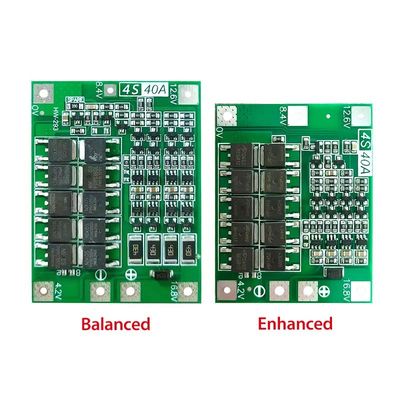 CA-4S-40A Li-Ion Pil Şarj Aracı Lipo Hücre Modülü PCB BMS Koruma Kartı Boru Motoru 12.6V Denge ile