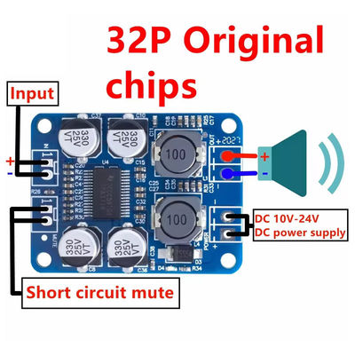 CA-3118 DC 12-24V PBTL 60W Mono D Sınıfı Güç Amp Modülü Çip TPA3118