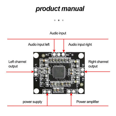 CA-8610 Dijital Güç Amplifier Board 2*15w Çift Kanallı Stereo Mini Sınıf D PAM8610