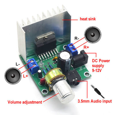 CA-7297 Dijital Amplifikatör Modülü Çift Kanallı 15W + 15W Ses Amplifikatör Kartı ile TDA7297 Çip DIY Kiti DC 12-24V